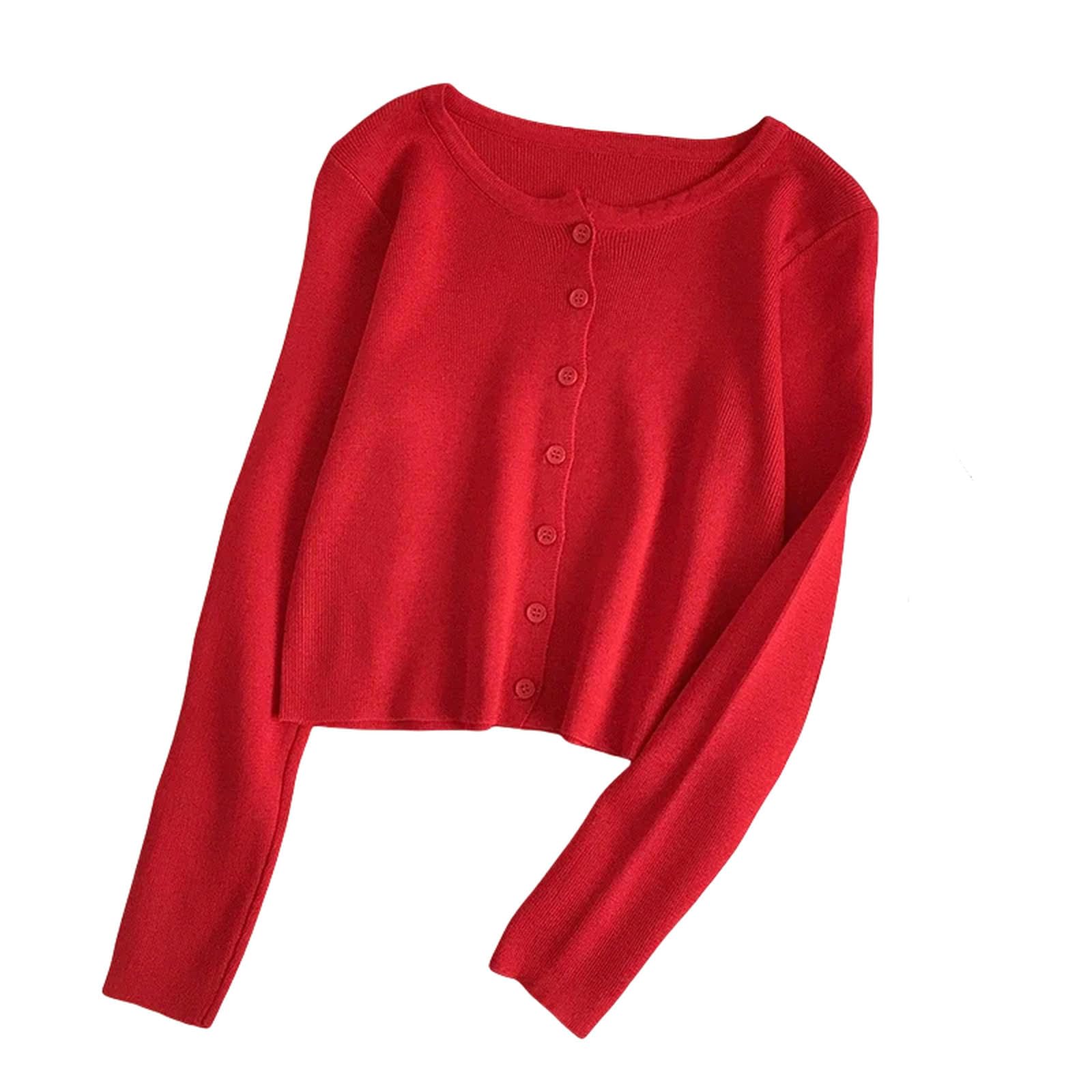 Strickjacke Damen Frühjahr Herbst Strick -Strickjacken Frauen Langarmknopf Vorne Vintage Cardigan Top Classic Style Style-grün-eine Größe