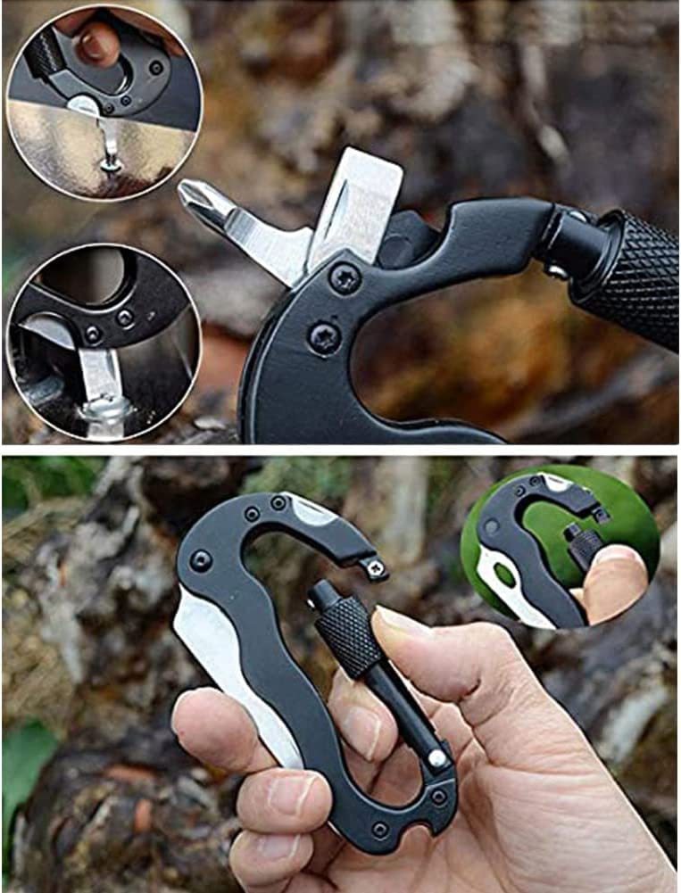 Amazon.co.jp: ChrysM カラビナ型 カルビナ ドライバー 缶切り 多機能