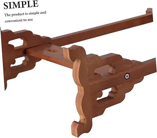 Miniatura 4 de Cabilock 1 unids Vintage Simple Bamboo Brush Colgante Pen Holder Creative Pen Rest para estudiantes (cepillo de bambú dragón colgante)