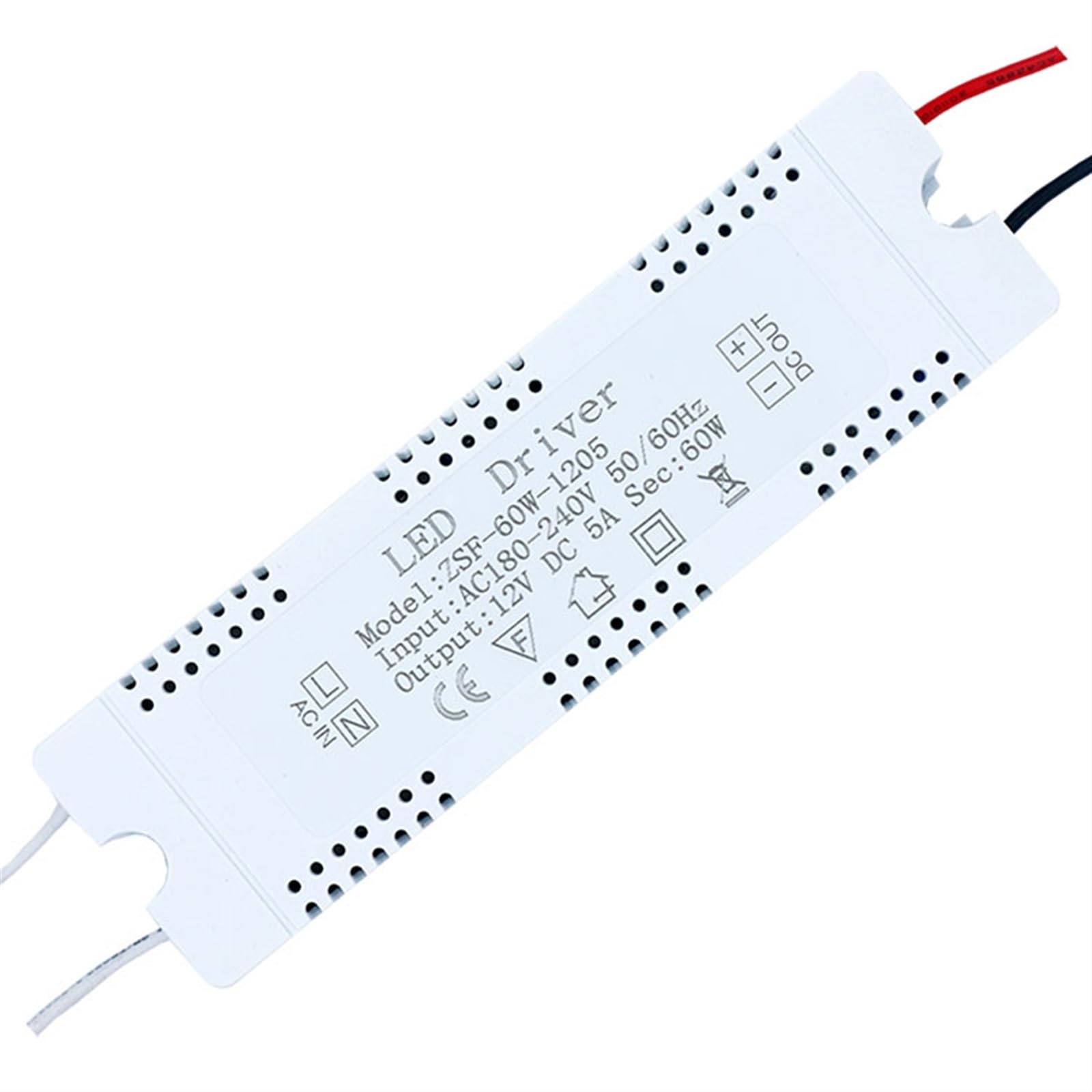 Controlador LED DC12V AC220V 12W 18W 24W 36W 48W 60W for fuente de alimentación LED voltaje de corriente constante 12V transformadores de iluminación de Control(NEW 12V 5A 60W)