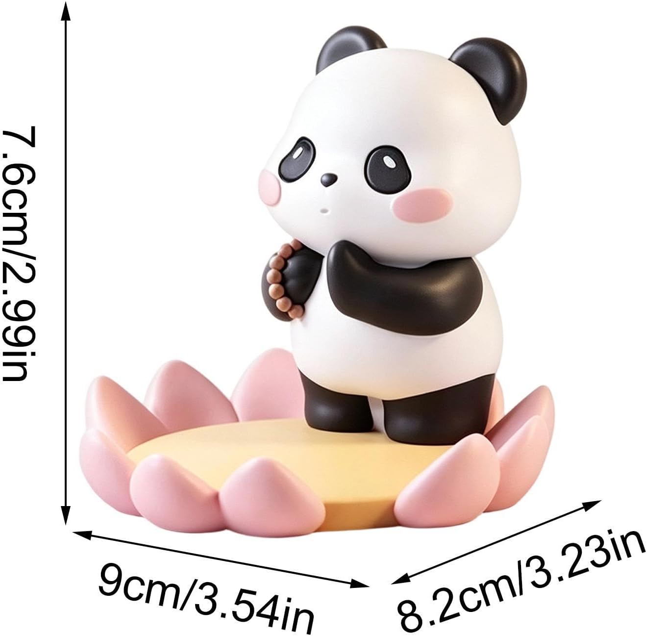 Panda Phone Stand Desk - Resin Animal Holder Cute Home Decor Ornaments image 5