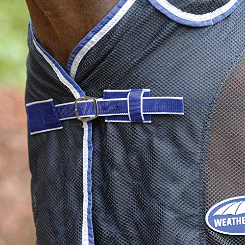 Weatherbeeta Col Rond Combo Wick Dri II anthracite bleu