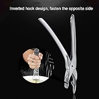 Vista 4 de Clip antiquemaduras, agarrador de sartén de acero inoxidable, soporte de abrazadera de plato para mover placa caliente, olla instantánea, microondas