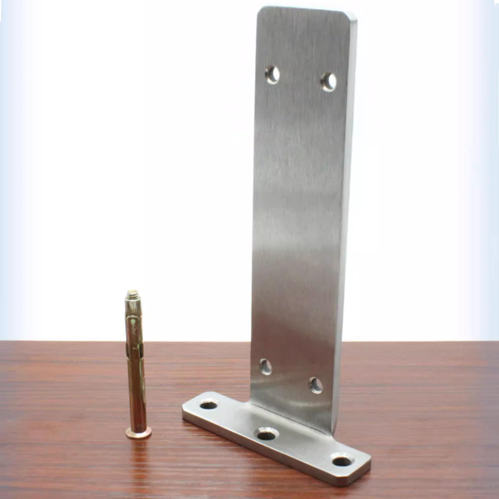 2 Pezzi Staffa per Mensola Pieghevole in Metstaffa Di Supporto per Mensole Nascoste da Parete, Staffe Di Sospensia Forma Di L in Acciaio Inossidabile per Scaffalature per Impalcature, con Vit