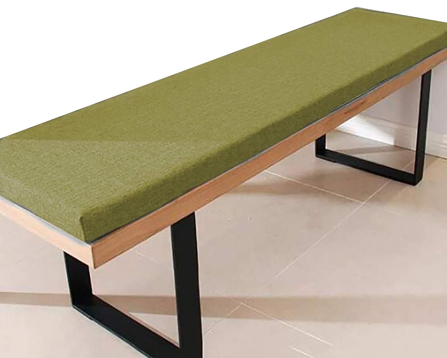 Cuscino Per Panca Da Esterno E Interno - Rivestimento In Lino, Antiscivolo, Lavabile - Misure 100x40 Cm - Foto 7