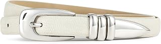 AIDEEBLUE Women's Faux Crocodile Leather Belt for Jeans & Dresses - Premium Synthetic Waist Belt with Silver Loops