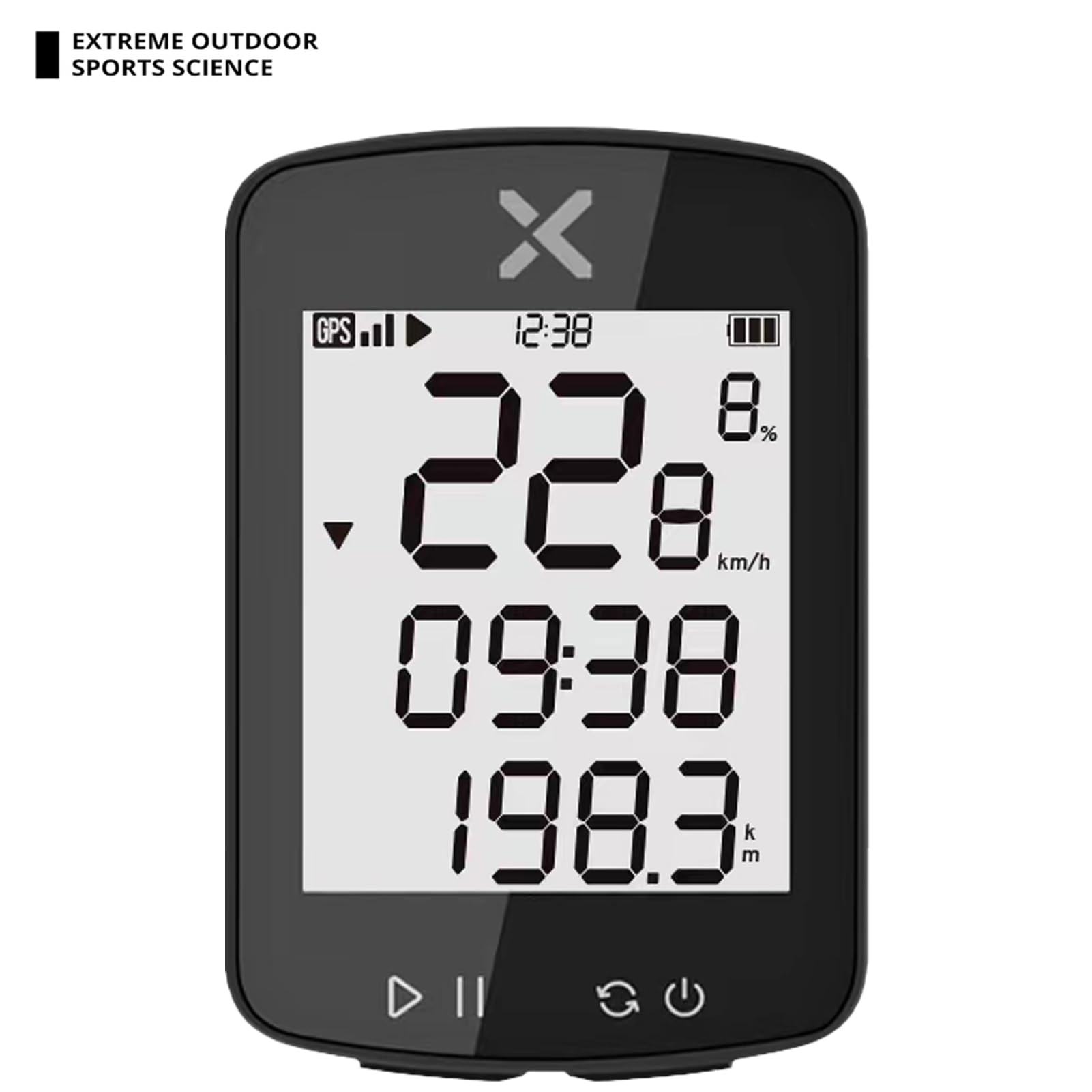Komputer rowerowy bezprzewodowy prędkościomierz rowerowy GPS z dokładnym pozycjonowaniem rozszerzonej żywotności baterii Wodoodporna konstrukcja dla rowerowych rowerowych