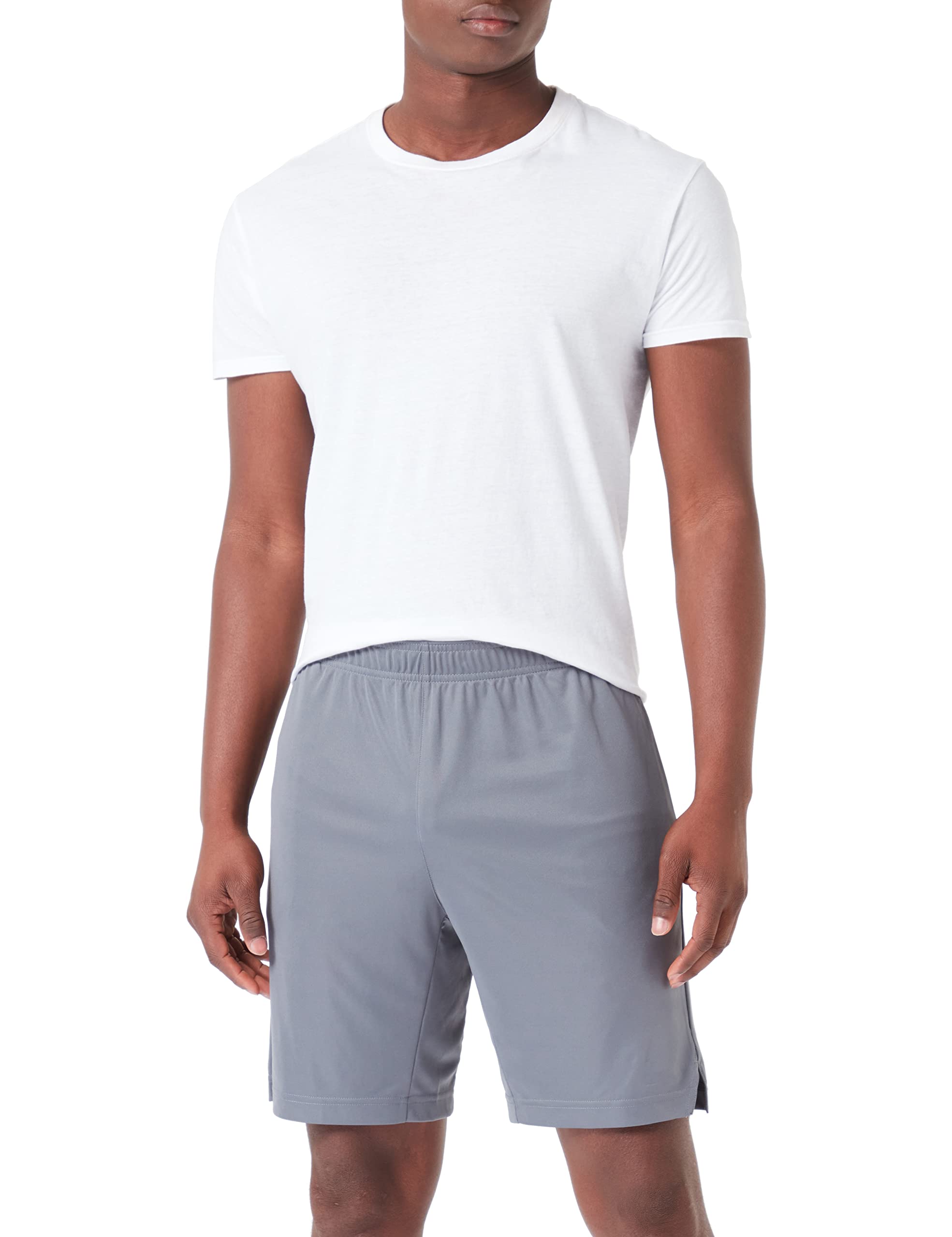 Reebok Men's Training Knit Shorts Cold Grey 6 XL
