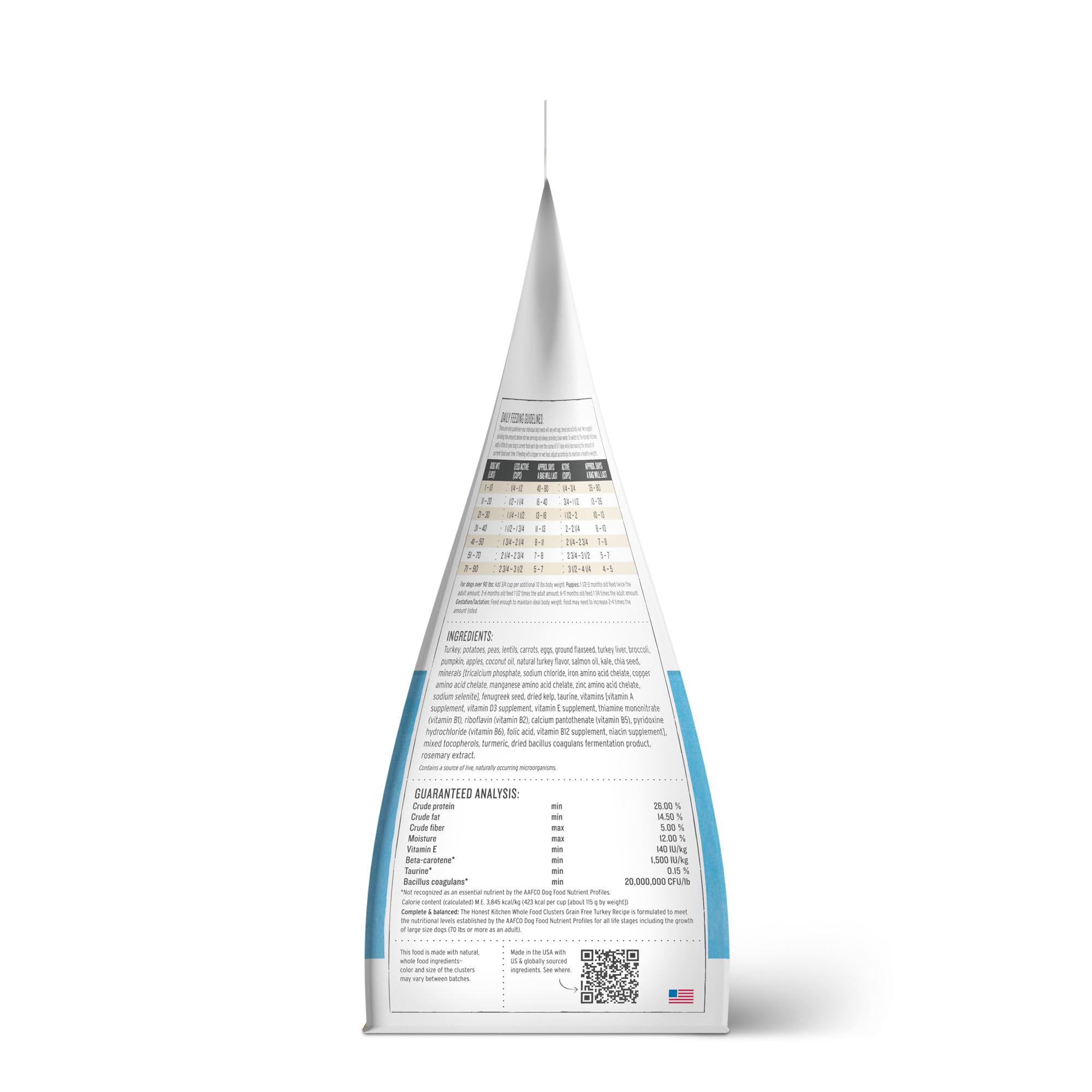 The Honest Kitchen Whole Food Clusters Human Grade Dry Dog Food - Grain Free Turkey 5 lbs