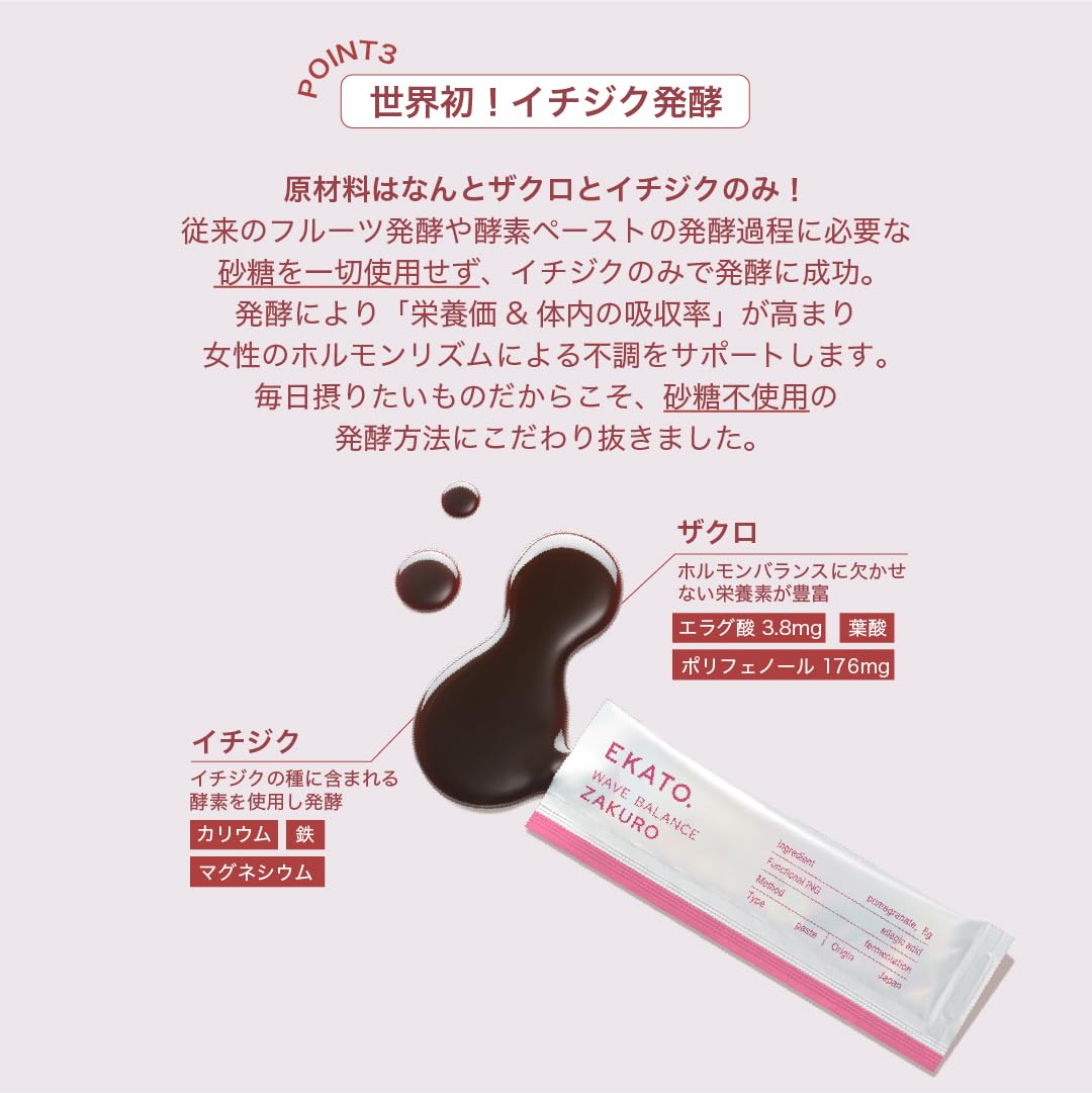 Amazon.co.jp: EKATO. (エカト) ウェーブバランスザクロ 30包 (ザクロ