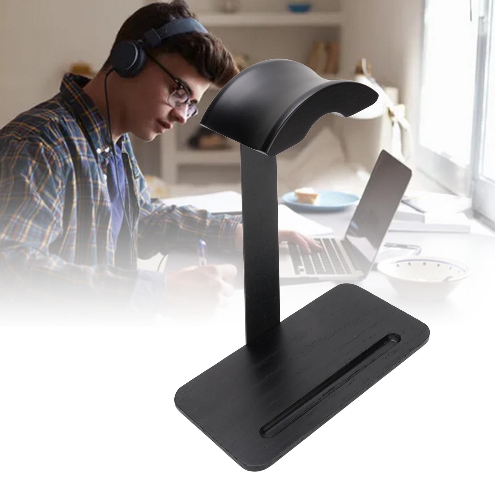 SIXRUN Noce Supporto per Cuffie in Alluminio, Base Antiscivolo