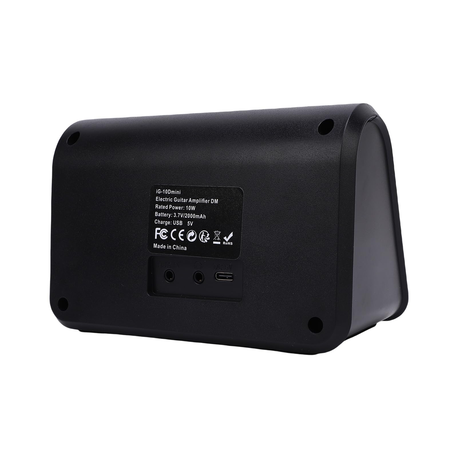 Asixxsix Wzmacniacz Gitary 20 W, Bluetooth Głośnik Mini Elektryczny Wzmacniacz Gitary z Wbudowanymi 30 Trybami Maszyn Perkusyjnych, 2 Tony Czyste Efekty Nadbiegowe, Pogłoski, Wejście aux