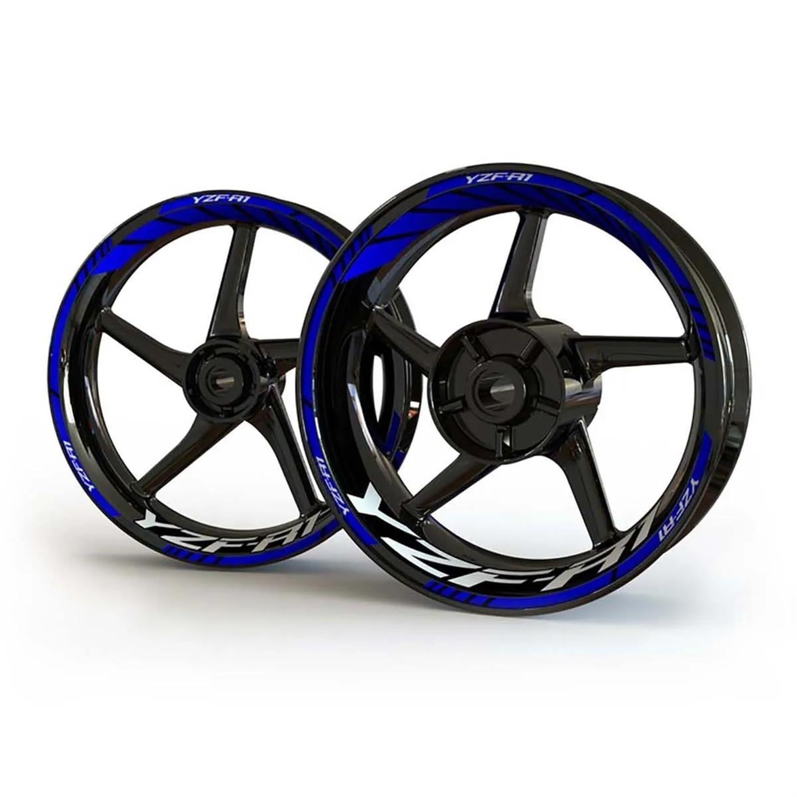 Motorcycle Wheel Stickers Sports Edge Stripe Film for Yamaha YZFR1 YZF-R1 Motorbike(Color7)