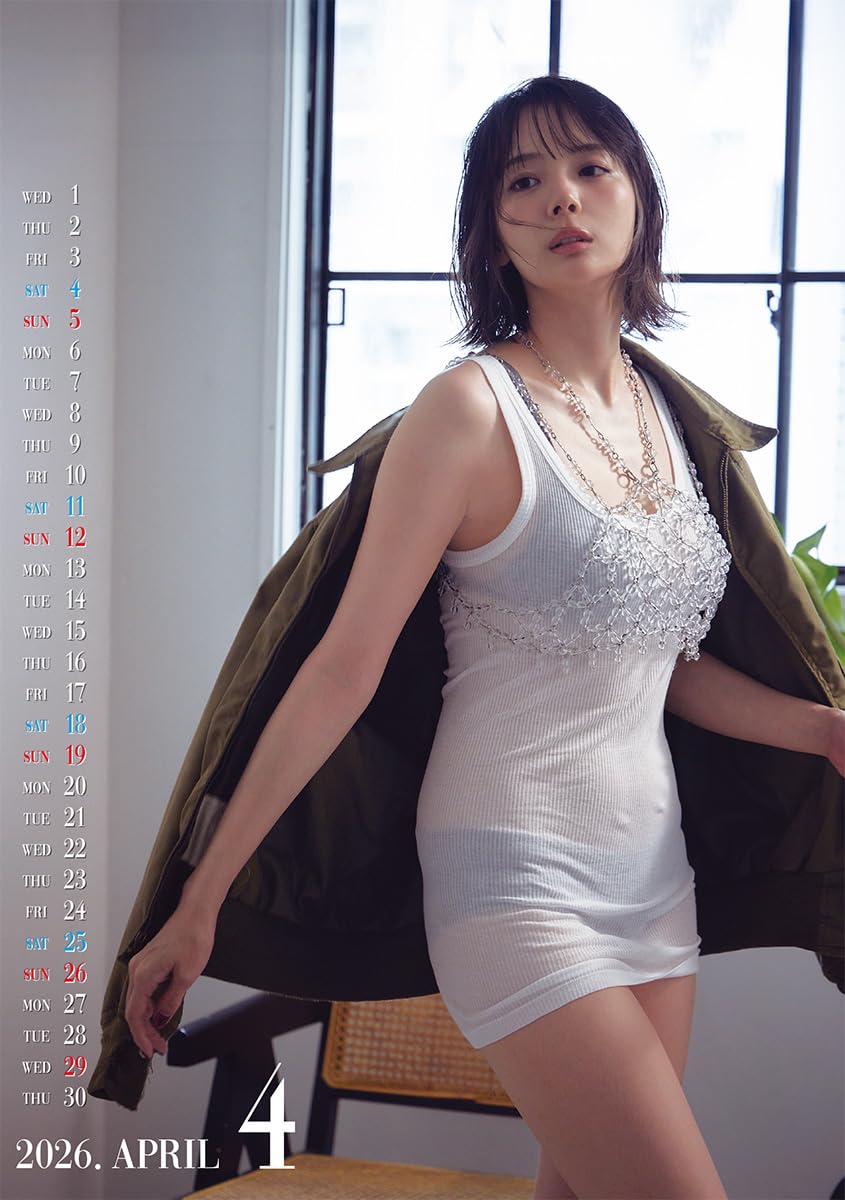 Amazon | [特典付] 卓上 岡田紗佳 4月始まり 2026年 カレンダー CL-752