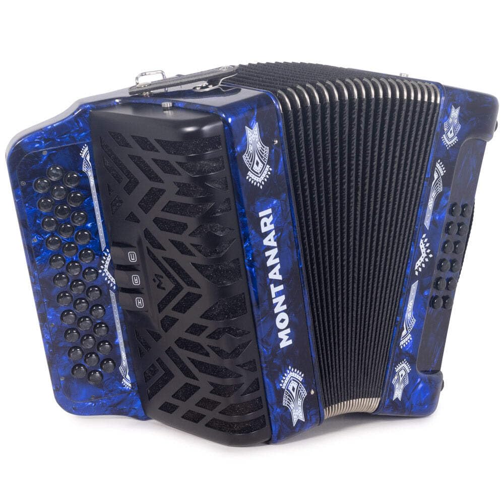 Amazon.com: Acordeon Montanari 3412 3S Mi Azul EAD Accordion