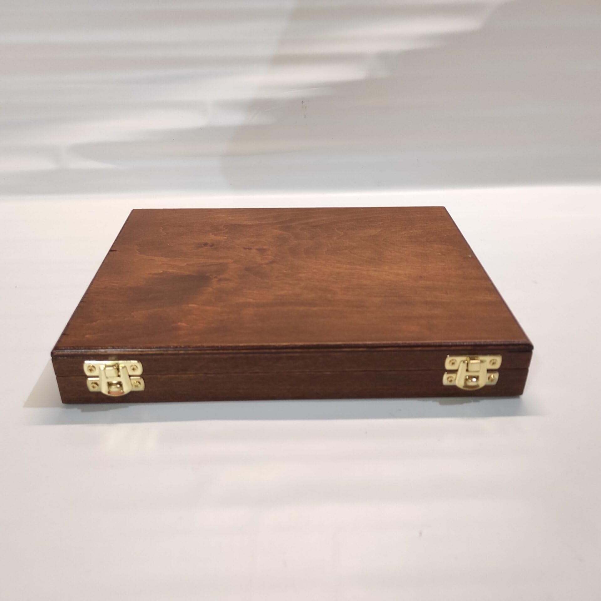 Vitrina de Madera para Moneda con Interior de Terciopelo – Estuche Expositor Artesanal Italiano para Coleccionistas – Caja de Presentación Individual