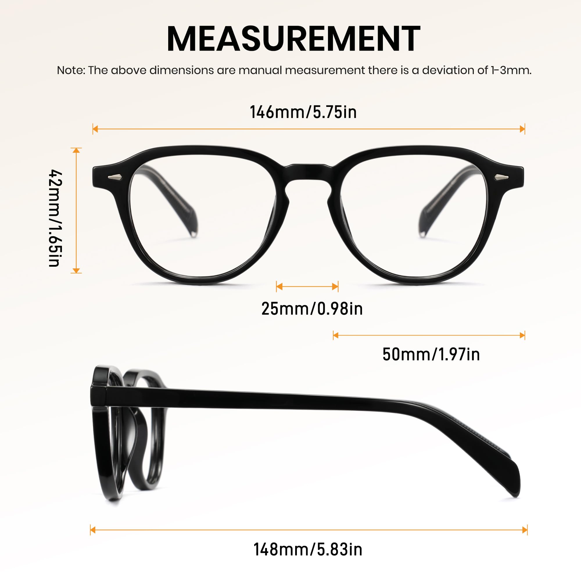Cyxus Gafas de Luz Azul para Hombres y Mujeres Reduce Fatiga Ocular Protección UV para Pantallas de Ordenador