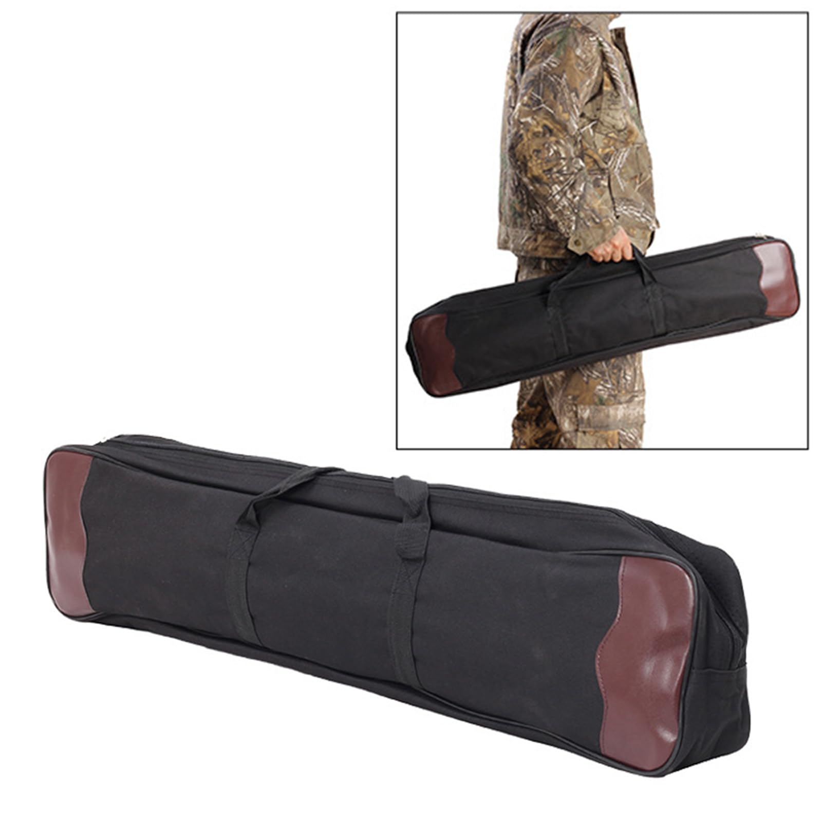 Newwyt Archerys Borsa per Arco ricurvo Borsa Portatile da smontare Custodia per Arco Leggera Borsa a Tracolla Singola Custodia per Arco Lunga per Trasporto Freccia