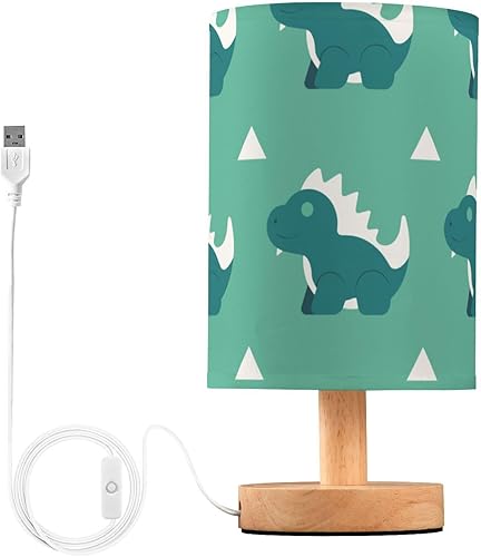 Miniatura 1 de FRODOTGV Little Green Dinosaur Table Lamps Nursery Night Light Creative Night Lights for Boys Living Room Light Table Lamp Bar Candlestick Desk Lamp
