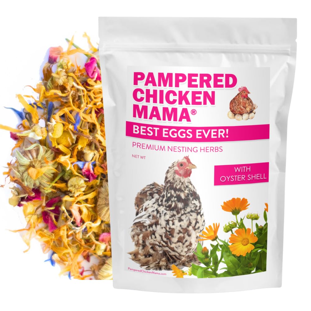 Best Eggs Ever! Nesting Herbs for Chickens (1.25 Pounds) Calcium Supplement for Chickens | Chicken Feed Supplies, Hen Treats for Coops