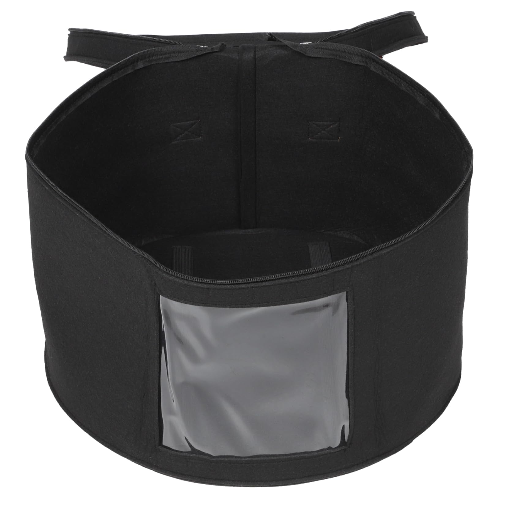 KOMBIUDA Desktop Hat Storage Box Felt Organizer for Hats Socks and Ties Convenient Travel Case for Home the Go Compact