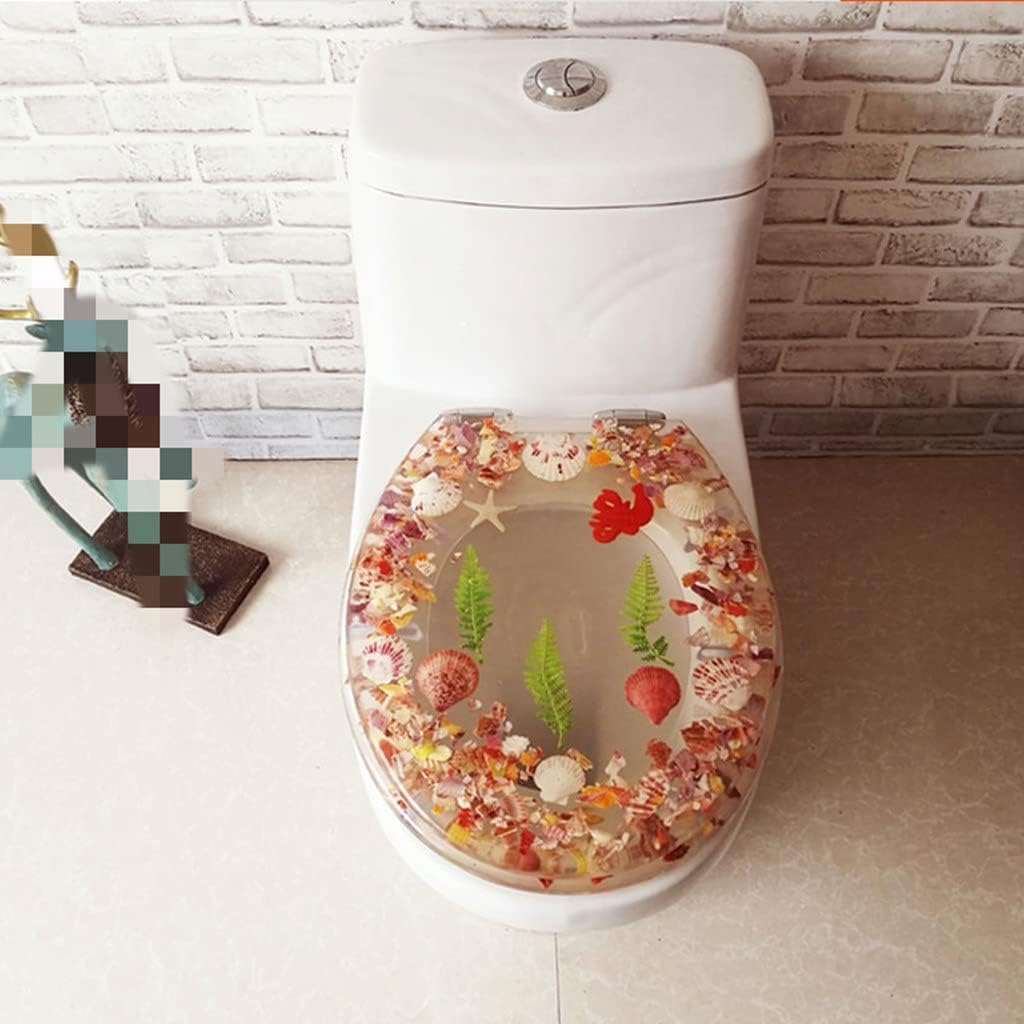 Universal Slow-Close Toilet Seats Cover,Europe Resin Lid