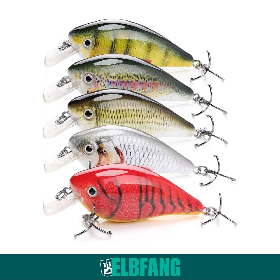 Crankbait zestaw woblerów | 13 g | 7,5 cm | przynęta wędkarska na okonie szczupaki | zestaw sztucznych przynęt