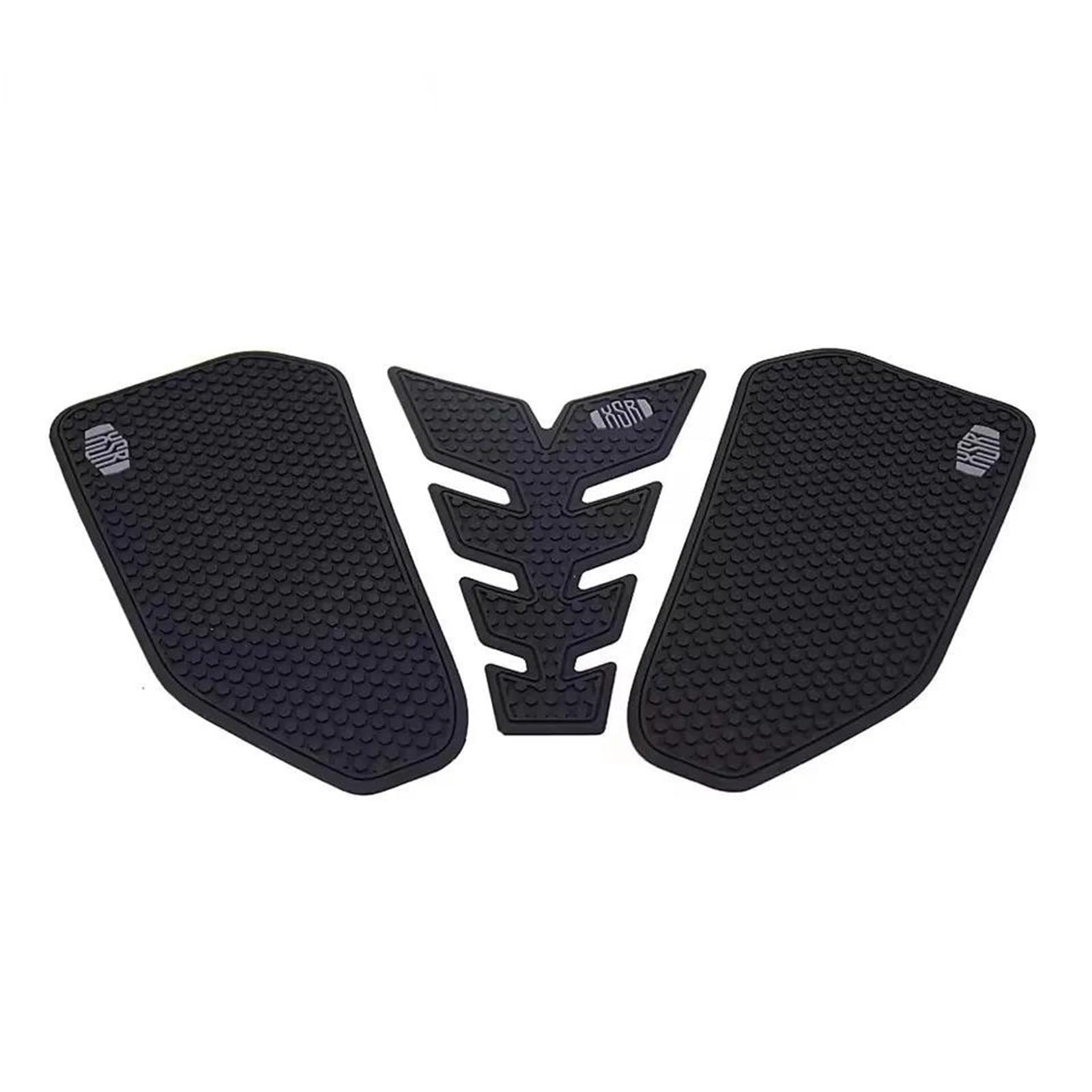 Reservoir Autocollant Autocollant Réservoir D'essence Moto Pour Yamaha XSR 700 Pour Xtribute 2019-2024 Caoutchouc Protection Latérale Amortisseur Antidérapant Protection Réservoir Moto(Noir 2)