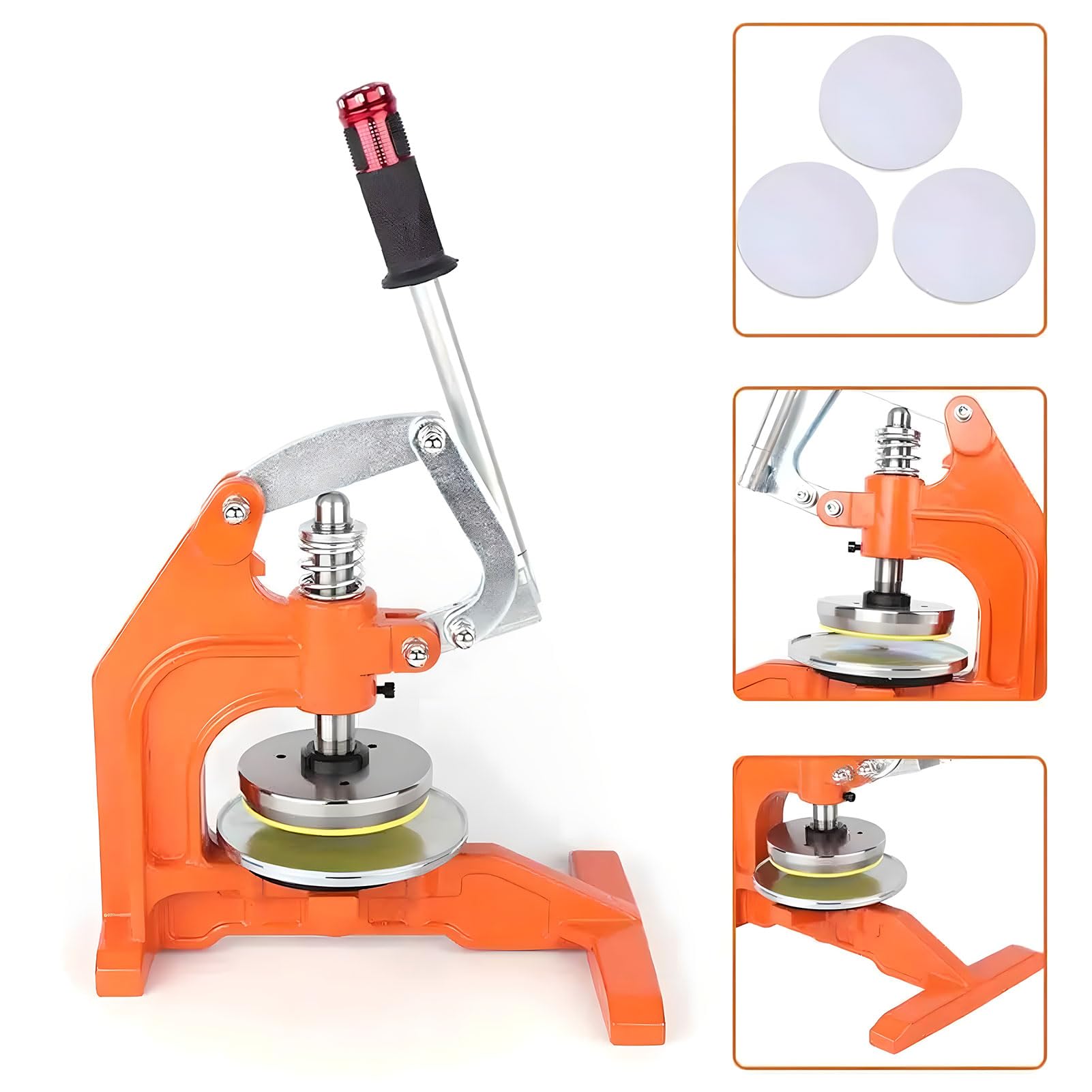 Cortador de muestras de Tela - Cuchilla Manual de presión de 100 cm² para alfombras, Papel, Espuma, Textiles y Cuero. Ideal para Cortes de precisión y proyectos de Manualidades.