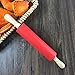NASNAIOLL Silicone Rolling Pin Non Stick Surface,Rolling Pins For Baking With Wooden Handle,Dough Roller For Pizza,Bread,French Fondant,dough,Pie Cookie,Handmade Noodles1.97X15.15 (Red)