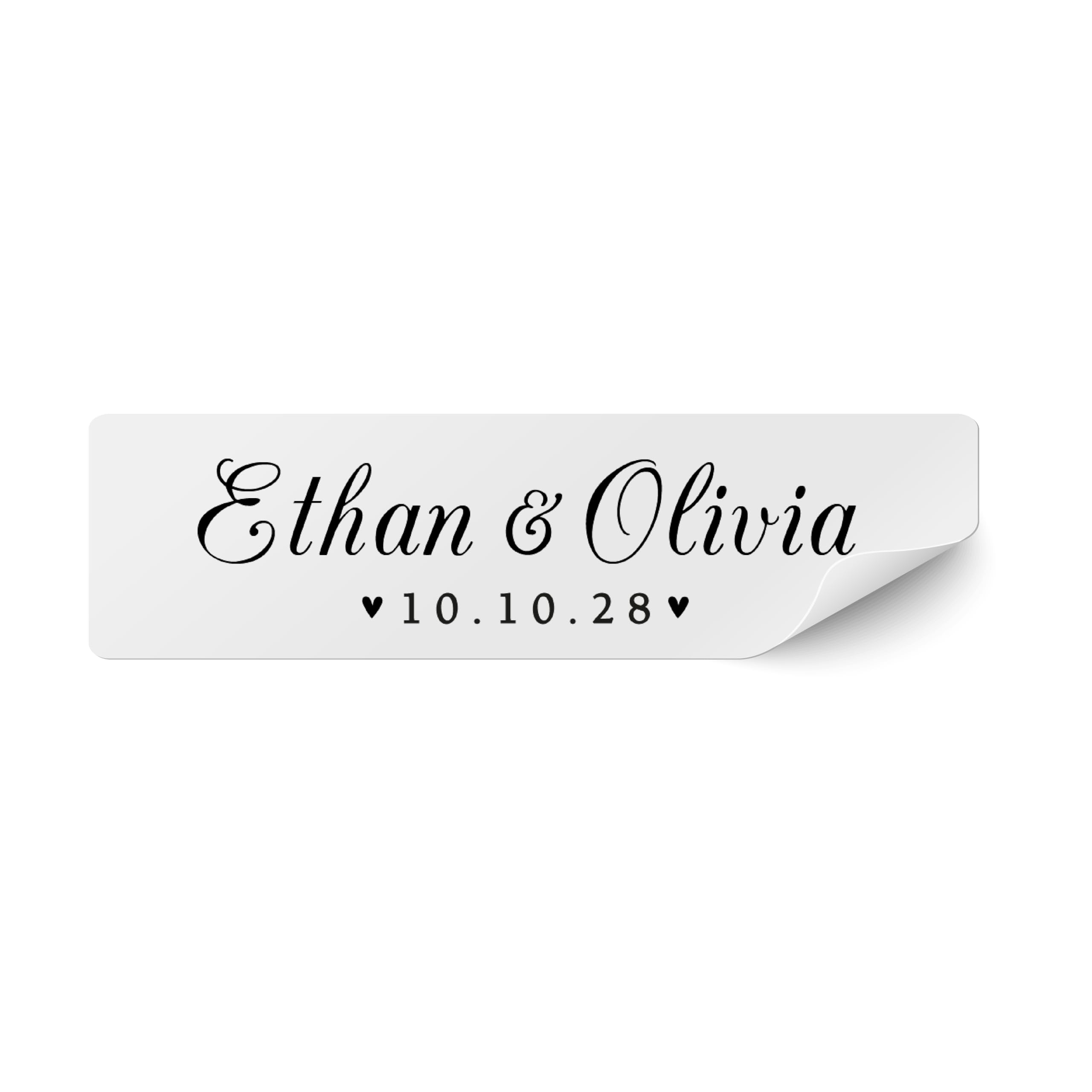 Custom Wedding Monogram Name Stickers, Favour Stickers Personalised, Custom Wedding Label Stickers for Gifts, Favour Jar Stickers - GL19