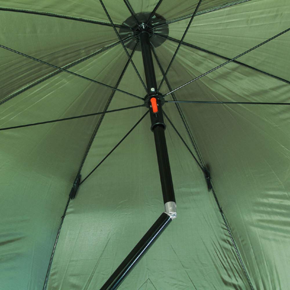 G8DS® 45" Schirm Grün mit Neigefunktion 210t Stoff Angeln Fischen Karpfen Forelle Hecht Zander