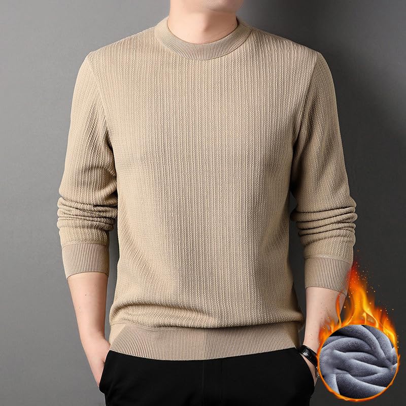 Fashion Men's Casual Sweater Slim Fit Basic Knitted Sweaters Round Collar Pullover Male Autumn Winter Tops2