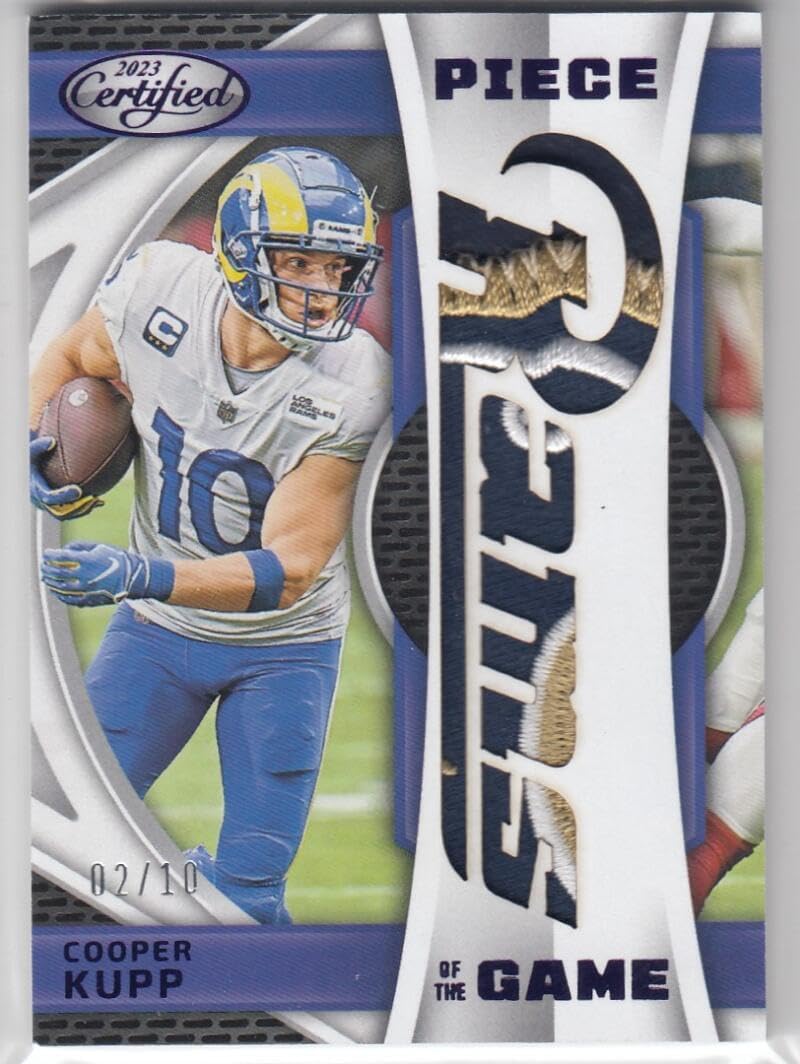 Football Trading Card NFL 2023 Panini Certified Piece of the Game Purple #36 Cooper Kupp NM Near Mint 2/10 LA Rams