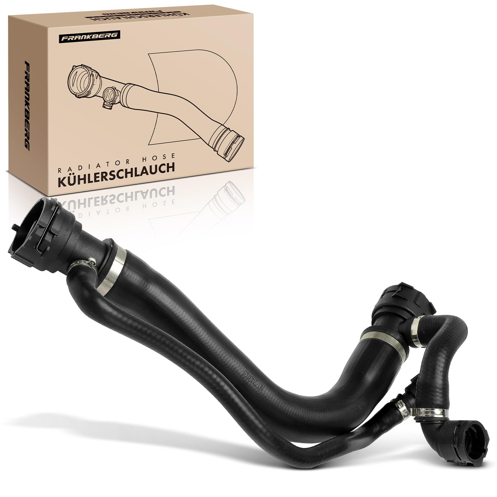 Frankberg Tubo radiatore in EPDM parte superiore nera codice 17127519248