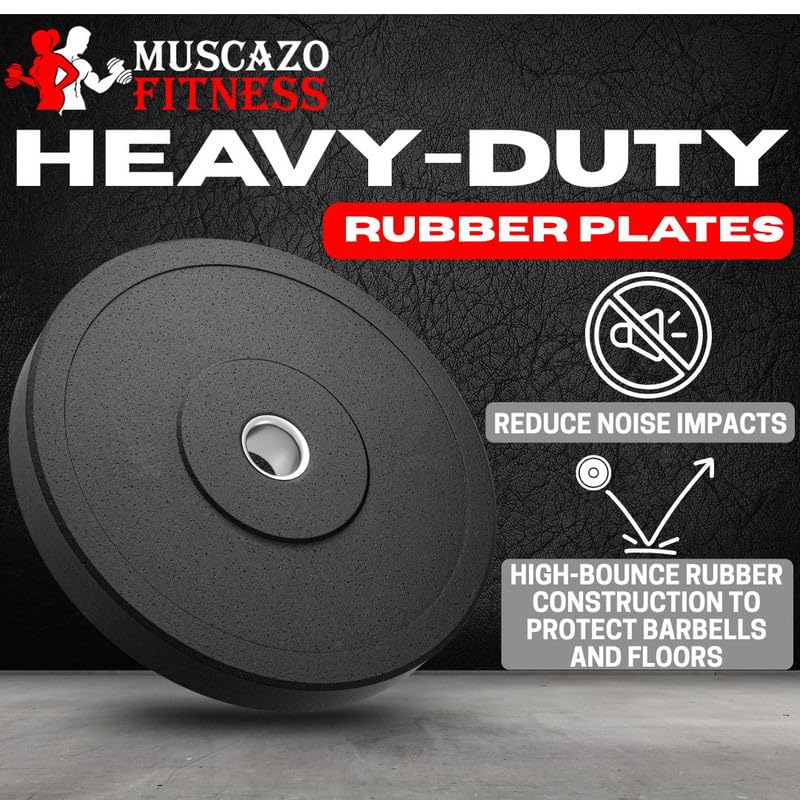 Image of 30KG Home Gym Combo for Men with 3Ft Curl, 5Ft Straight Rod + 1 Pair Dumbbell Rod, Rubber Dumbbell Plates, Home Gym Set, Exercise & Fitness Set