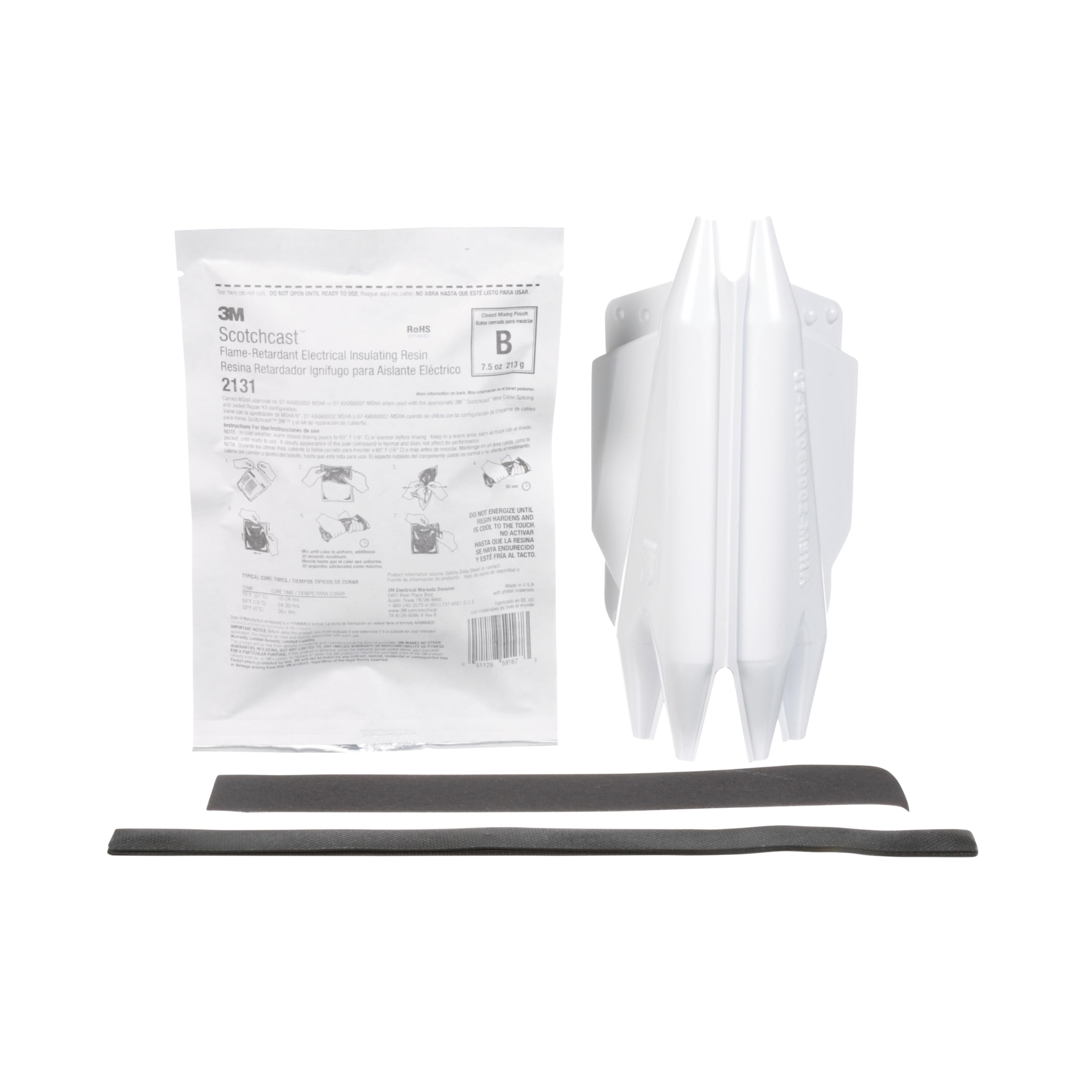 3M Scotchcast Flexible Splice 82-BF1, Self-Curing Resin, Resists Abrasion, 600-1000 V (2131), 10 Kits/Case