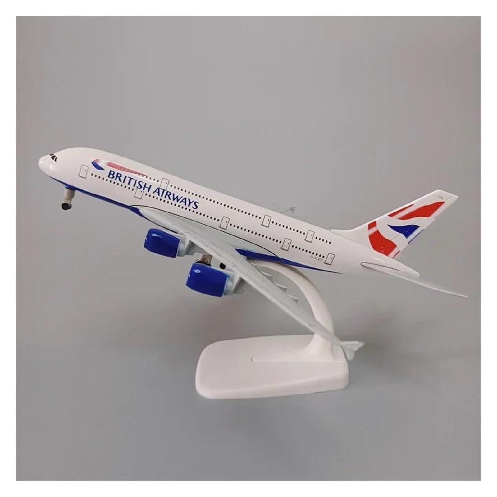 Kit Modello Di Aereo Pressofuso Da 20 Cm Per British Airways Airbus 380 A380 Per Regalo Collezione Appassionati Aviazione Modello di Aereo in lega