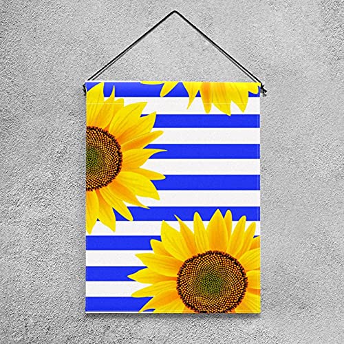 Drapeau de jardin en toile de jute double face aux finitions soignées