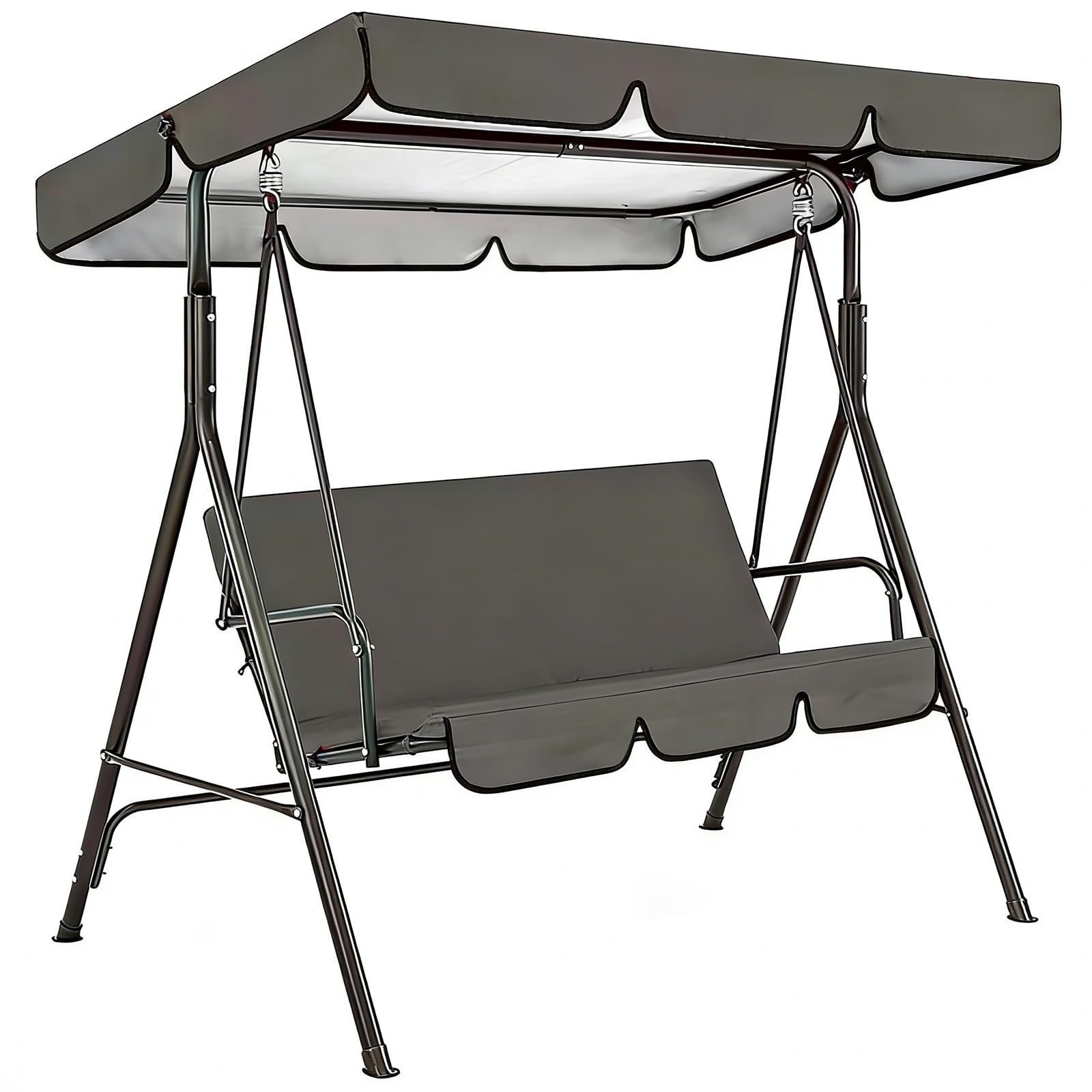 Toit de balancelle 3 places anti-UV en tissu résistant aux intempéries
