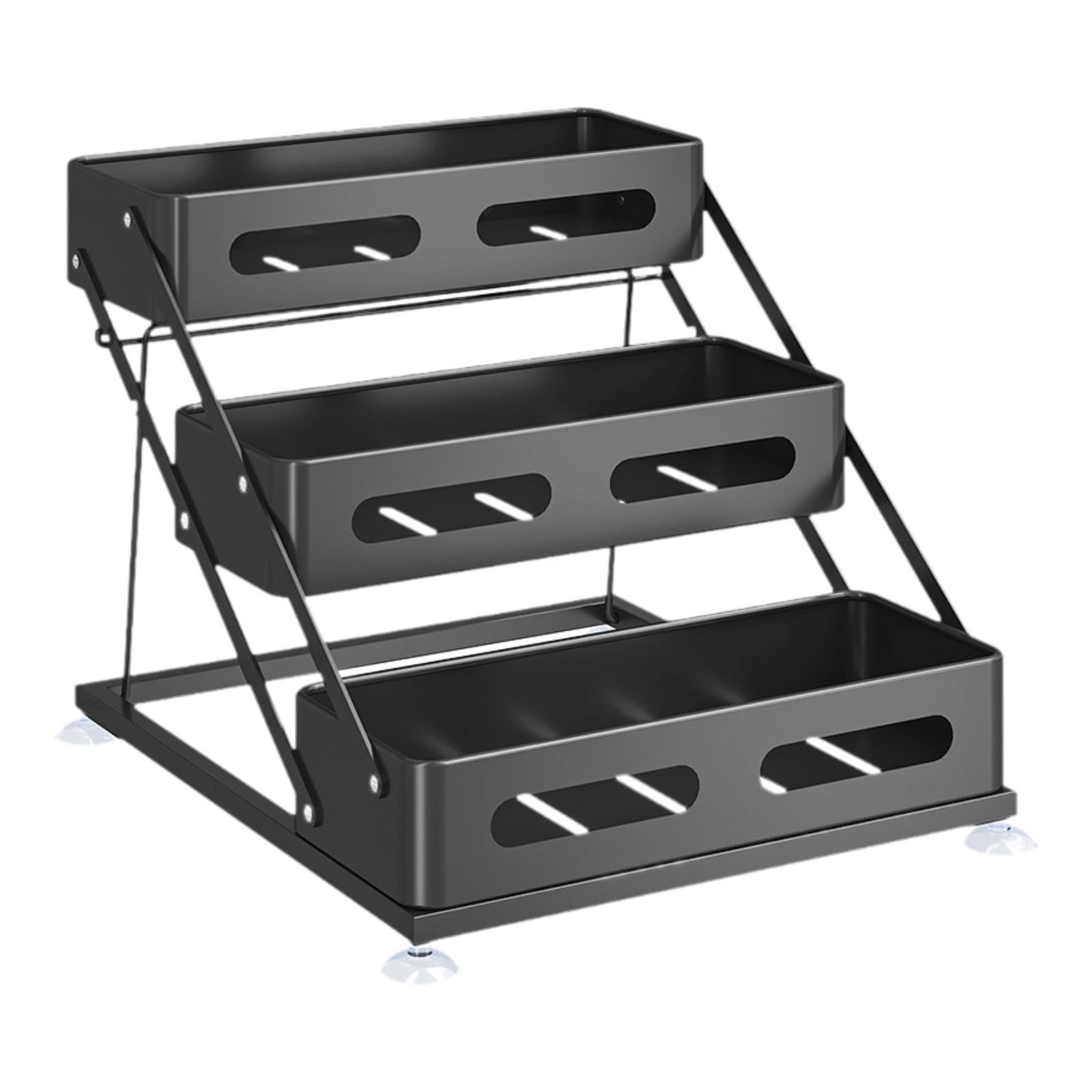 Estante de Almacenamiento de Cocina de 3 Rack de Cocina Organizador de Condimentos Portátiles Organizador de Especias para La Sala de Estar Rest