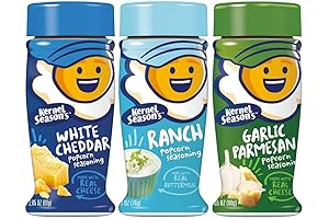 Kernel Season's Popcorn Seasoning Variety 3-Pack: Ranch, Parmesan & Garlic, White Cheddar (2.85 Ounce)
