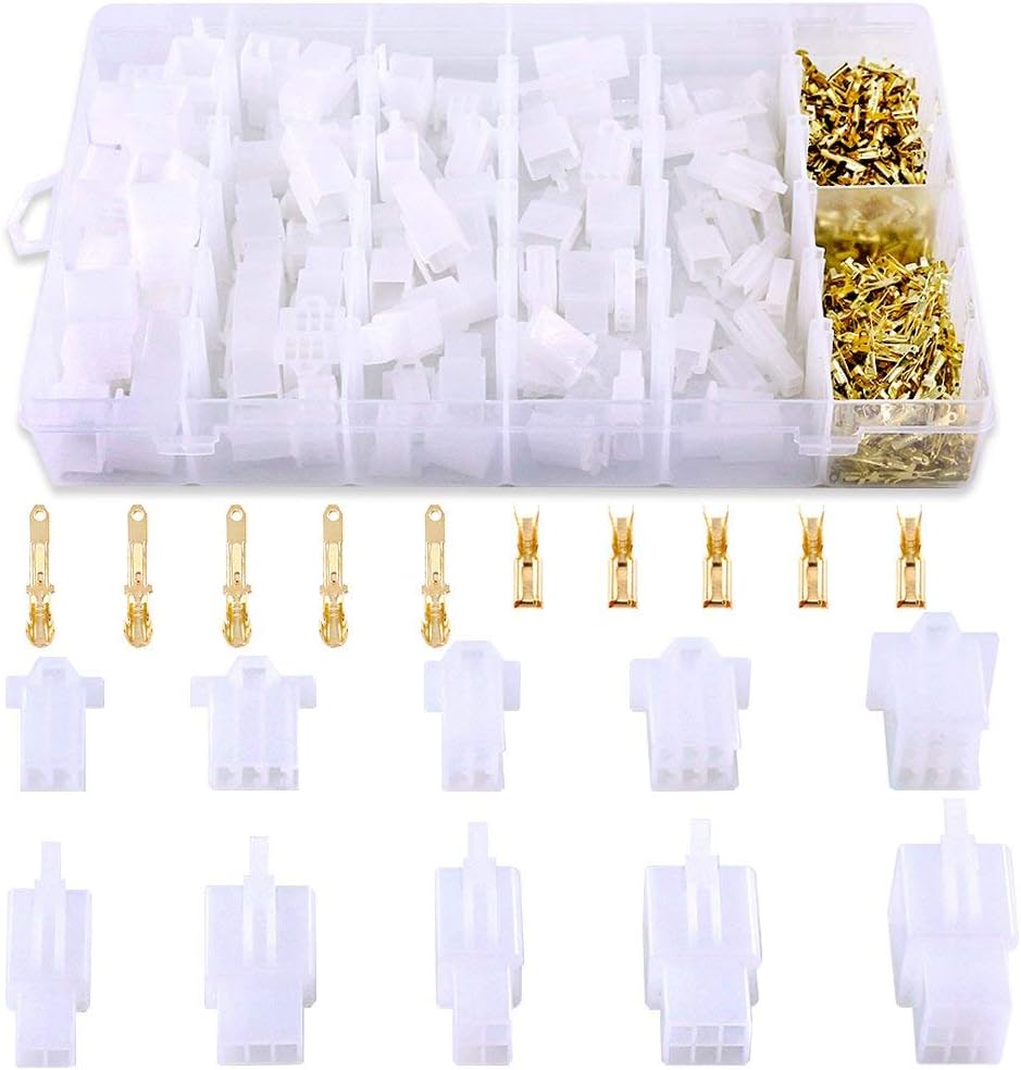 Automotive Electrical Wire Connectors Kit, 2.8mm 2 3 4 6 9 Pin Automotive Electrical Wire