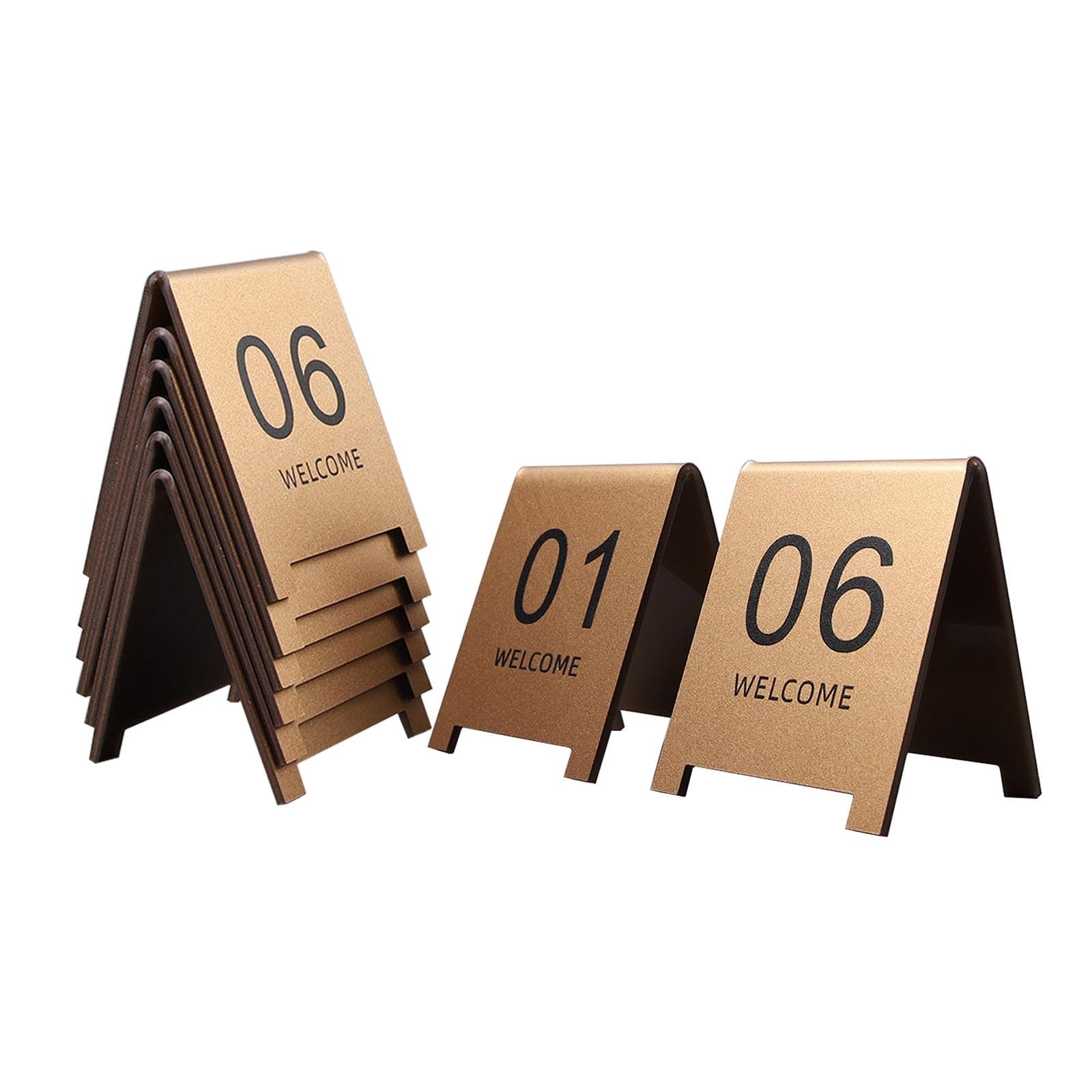 Letreros De Mesa Y Carpa Reservados De Acrílico De Doble Cara