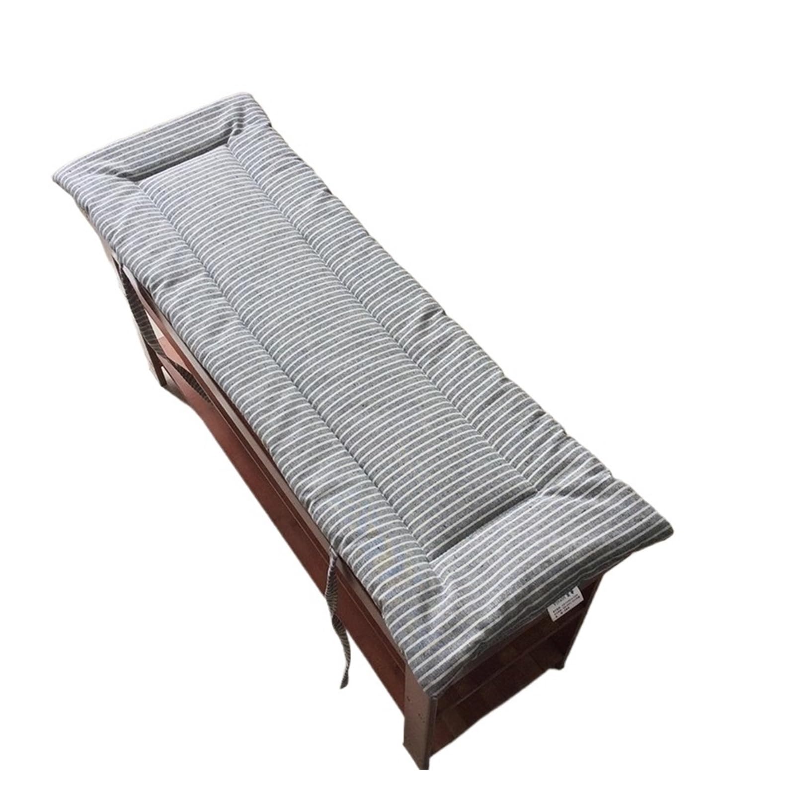 QAUUCP Bench Pad Cushion Outdoor Chair Cushions Striped Patter Bench Cushion Rectangular Mat(Color 3,40x40cm)