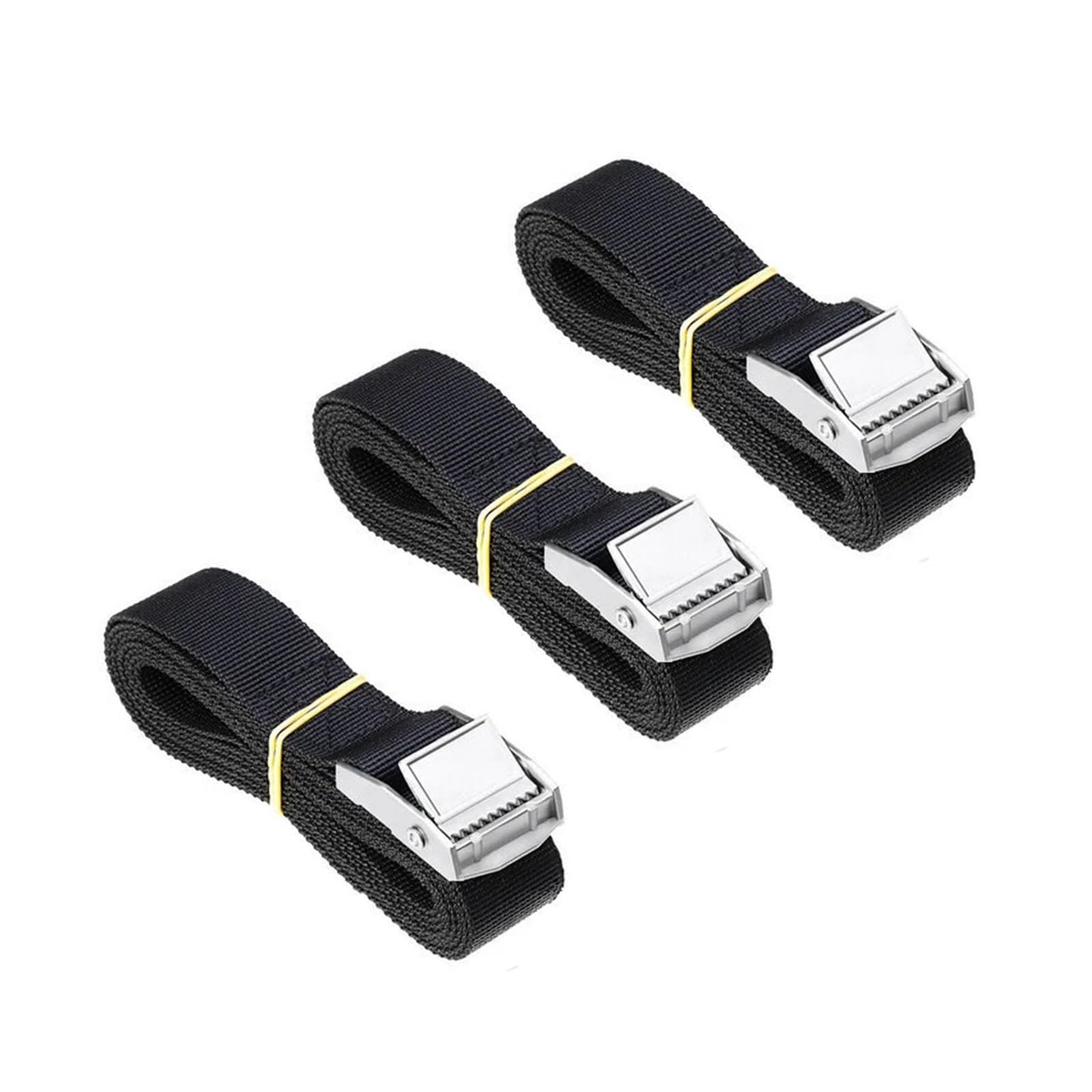 Tie Down Strap, 2.5cm Car Lugga Strap Zinc Iron Press Buckle Tie Motorcycle Bike with Metal Buckle Tow Rope Strong Ratchet Belt Accessories(5M)