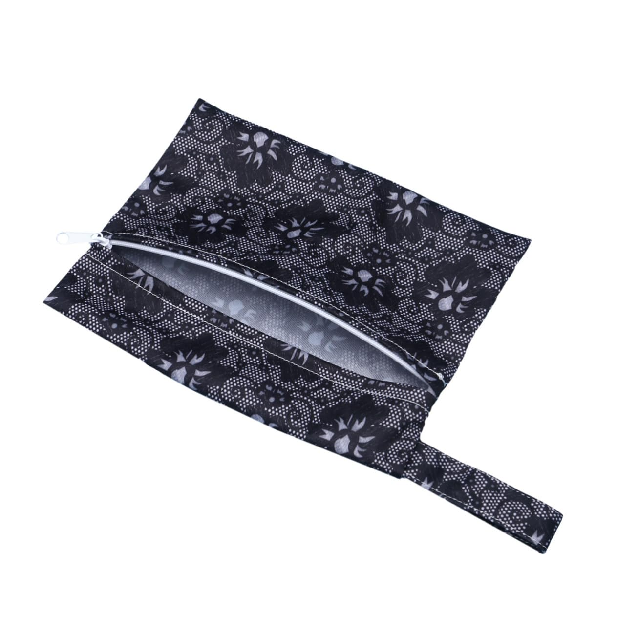 SOESFOUFU Sanitary Napkin Pouch Zipper Portable Diaper Bag Small Storage Pouch for Office Outdoor Travel 14x18cm Flower Printing