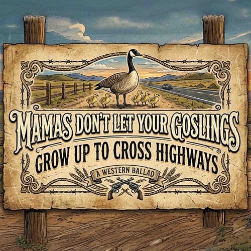 Goslings on the Highway: A Feathered Fiasco!