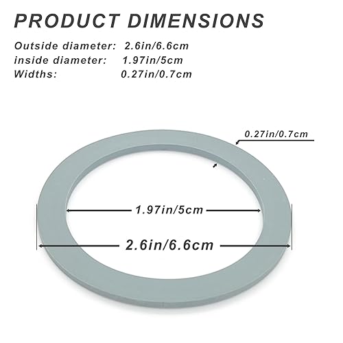 Miniatura 2 de Juntas de anillo de sellado de licuadora, junta tórica, junta tórica, goma compatible con modelos Oster y Osterizer Blender (paquete de 4)