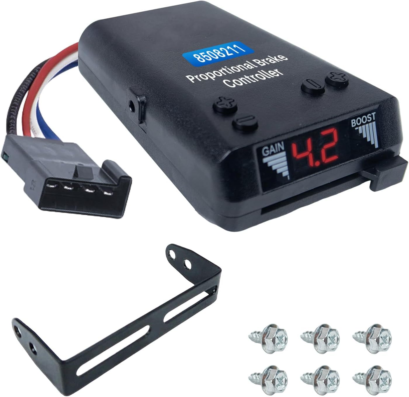 Proportional Electronic Brake Controller for Single Rod Trailers Smart Transducer Global Agreement Aluminum Alloy Construction Proportional Electric Brake Controller